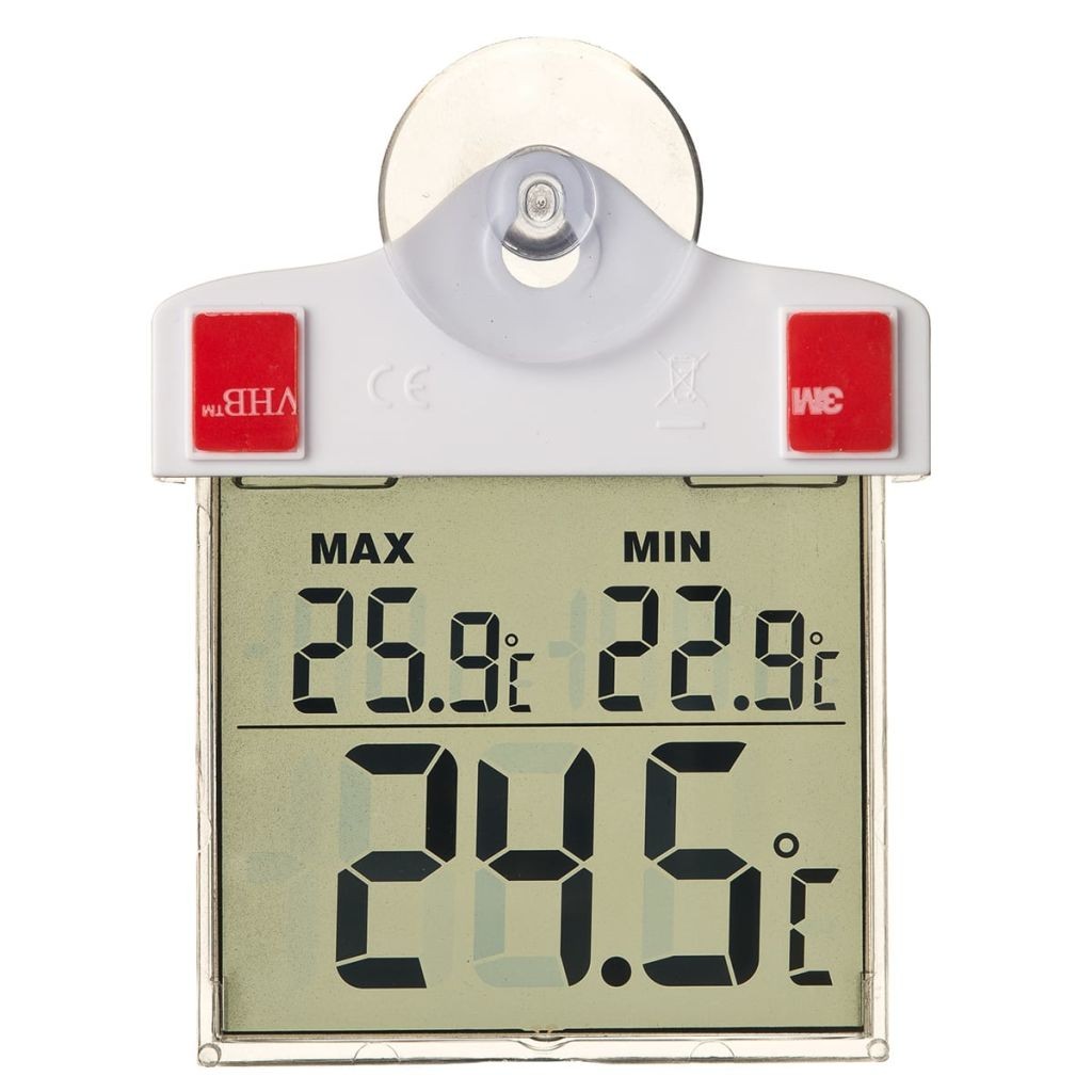 Nature Digital Window Thermometer 13x10x3 cm 6080078